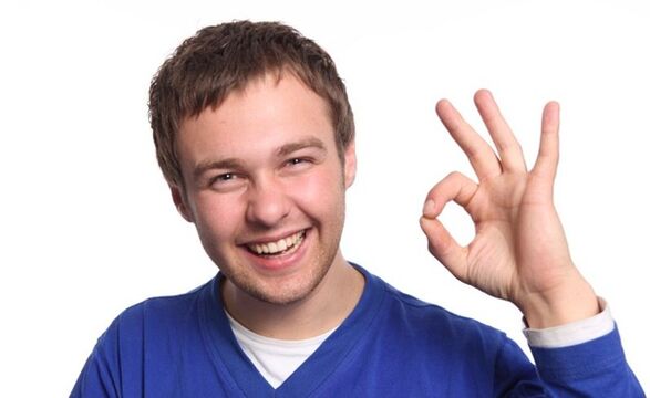 a man is content with penis enlargement with vacuum extender